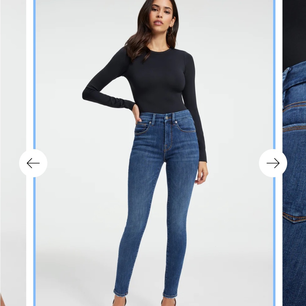 Good American jean Size 2 - Like New; light blue wash